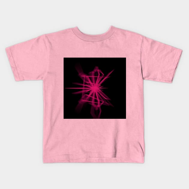 Spin My Hot Pink Crystal Kids T-Shirt by quasicrystals